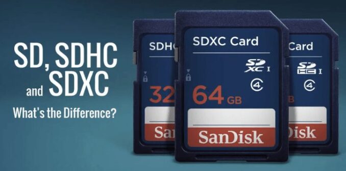 SD VS SDHC VS SDXC
