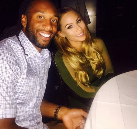 Angela Nazario and Larry Fitzgerald