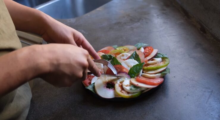 Peach Caprese Salad